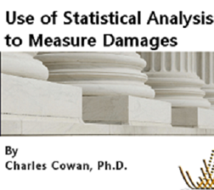 use of statistical analysis to measure damages front cover image